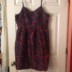 Lace and Mesh damask dress